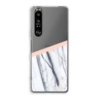 A touch of peach: Sony Xperia 1 III Transparant Hoesje