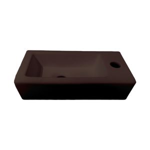 Fontein Best Design Morrano 37x18x9 cm Rechts Mat Donkerbruin