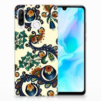 Siliconen Hoesje Huawei P30 Lite Barok Flower - thumbnail