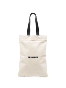 Jil Sander sac cabas à logo imprimé - Tons neutres