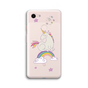 Regenboog eenhoorn: Google Pixel 3 XL Transparant Hoesje