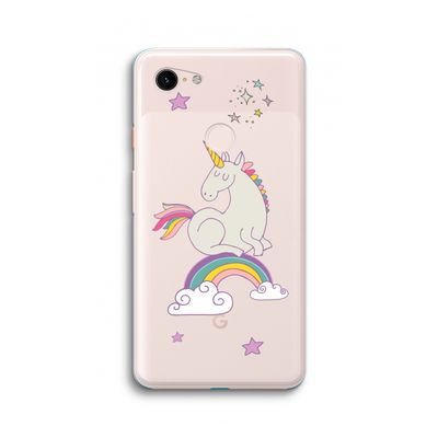 Regenboog eenhoorn: Google Pixel 3 XL Transparant Hoesje