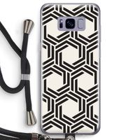 Geometrisch patroon: Samsung Galaxy S8 Transparant Hoesje met koord