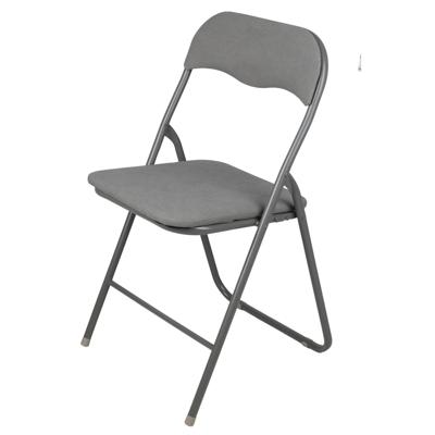 Urban Living Klapstoel - met stoffen zitting - antraciet - 44 x 45 x 80 cm - metaal