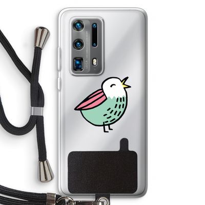 Birdy: Huawei P40 Pro Plus Transparant Hoesje met koord