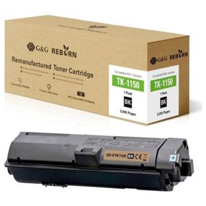 G&G Toner vervangt Kyocera TK-1150 Compatibel Zwart 3000 bladzijden Reborn remanufactured 21293