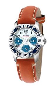 Horlogeband Festina F16039-7 Leder Cognac 18mm