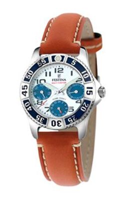 Horlogeband Festina F16039-7 Leder Cognac 18mm