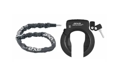 Duo Deal AXA Defender Ringslot + RLC100 Plus insteekketting Zwart