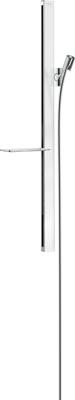 Hansgrohe Unica glijstang E 90 cm met doucheslang, wit/chroom