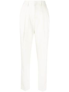 Philipp Plein pantalon fuselé à taille haute - Blanc