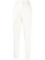 Philipp Plein pantalon fuselé à taille haute - Blanc