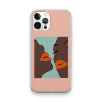 Orange lips: iPhone 12 Pro Max Transparant Hoesje