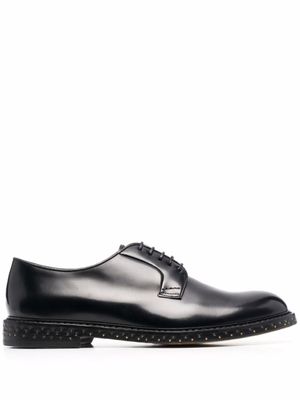 Doucal's derbies en cuir - Noir