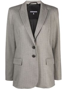 Patrizia Pepe blazer à motif de chevrons - Gris