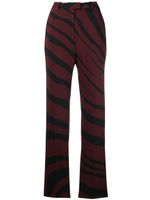 Roberto Cavalli Pantalon stretch à motif zébré - Rouge - thumbnail