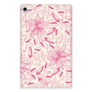 Lenovo Tab M10 Plus (3e generatie) Siliconen Hoesje Pink Flowers