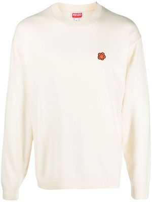 Kenzo t-shirt à patch fleur - Blanc