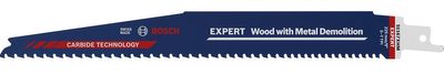 Bosch Accessories 2608900398 Expert Wood with Metal Demolition S 1167 XHM reciprozaagblad, 1 stuk Zaagbladlengte 225 mm 1 stuk(s)