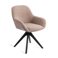Jesper Home Eetkamerstoel 'Kushi' Revolve Oak Black, kleur Stone Haze