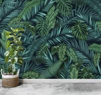 Jungle bladeren landschap fotobehang