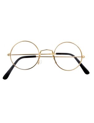 Ronde bril met glazen goud