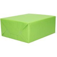 1x Rol kraft inpakpapier groen 200 x 70 cm - Cadeaupapier - thumbnail