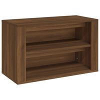 vidaXL Schoenenrek 75x35x45 cm bewerkt hout bruin eikenkleur