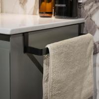 Saniclass Chaci handdoekrek - universeel - mat zwart 088960