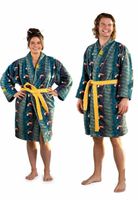 Crazy Comfort  badjas met toekans -  unisex - thumbnail