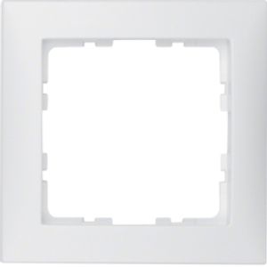 Berker S1 afdekraam 1-voudig polarwit mat 10119909