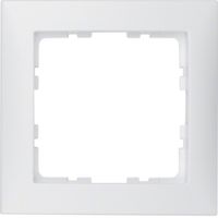 Berker S1 afdekraam 1-voudig polarwit mat 10119909