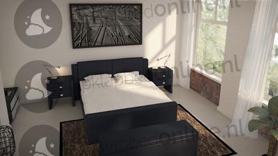 Elektrische boxspring 140 x 220 cm- stofkleur 1982