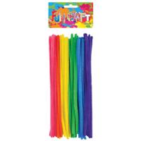 Chenille draad - 30x - gekleurd - 30 cm - hobby/knutsel materialen