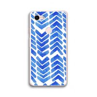 Blauwe pijlen: Google Pixel 3 XL Transparant Hoesje