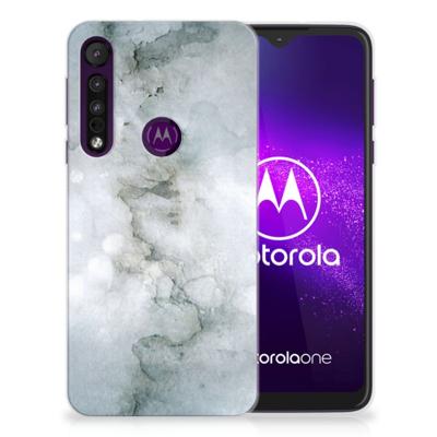 Smartphone hoesje Motorola One Macro Painting Grey Smartphone hoesje Motorola One Macro Painting Grey