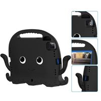 iPad Pro 11 2022/2021/2020/2018 Schokbestendige draagtas voor kinderen - Octopus - Zwart