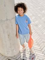 Denim jongensbermuda, gemakkelijk aan te trekken double stone