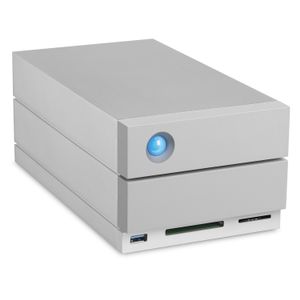 LaCie 2big Dock Thunderbolt 3 disk array 8 TB Desktop Grijs LaCie 2big Dock Thunderbolt 3 disk array 8 TB Desktop Grijs
