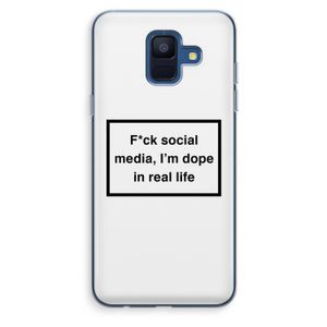 I'm dope: Samsung Galaxy A6 (2018) Transparant Hoesje