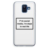 I'm dope: Samsung Galaxy A6 (2018) Transparant Hoesje