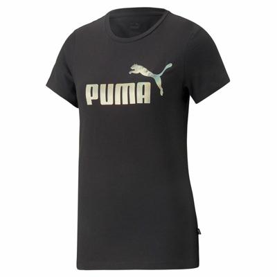 Dames-T-Shirt met Korte Mouwen Puma Essentials+ Nova Shine Zwart - Maat: S