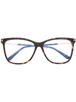 TOM FORD Eyewear lunettes de vue à monture carrée - Marron