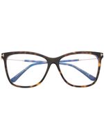 TOM FORD Eyewear lunettes de vue à monture carrée - Marron