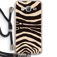 Arizona Zebra: Samsung Galaxy J3 (2016) Transparant Hoesje met koord