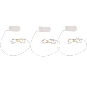 3x Mini micro 10 lamp LED verlichting op batterijen