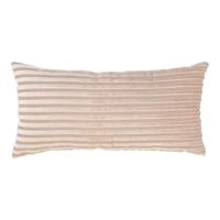 Joseph - kussen - beige - rayon en polyester - 30x60 cm