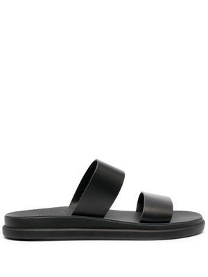 Ancient Greek Sandals claquettes Nicos en cuir - Noir