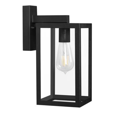 HOFTRONIC™ Brooks Dimbare Wandlamp zwart - Wandlantaarn - Voor binnen en buiten - E27 Fitting - Max 60 Watt - IP44 Waterdicht