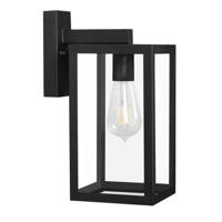 HOFTRONIC™ Brooks Dimbare Wandlamp zwart - Wandlantaarn - Voor binnen en buiten - E27 Fitting - Max 60 Watt - IP44 Waterdicht